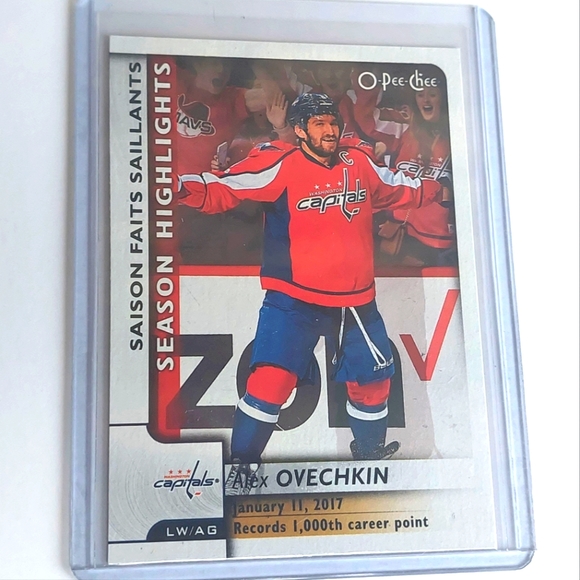 Alexander Ovechkin 2017-2018 OPC League Leaders Washington Capitals Card #560 - Picture 1 of 2